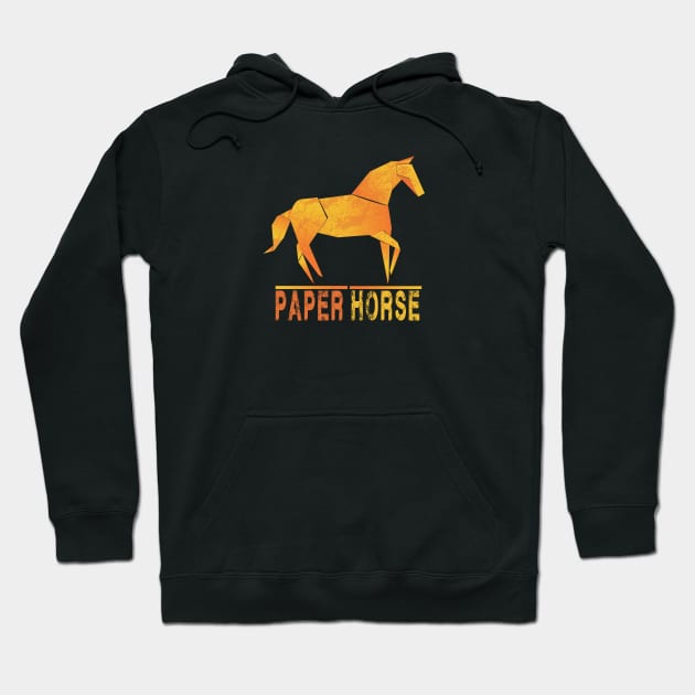 paper horse t-shirt Hoodie by adouniss